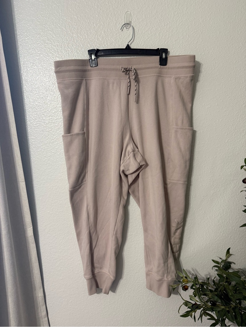 Reebok Beige Fleece Jogger Sweatpants XXL